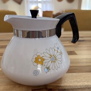 Floral Bouquet Corningware Coffee Teapot